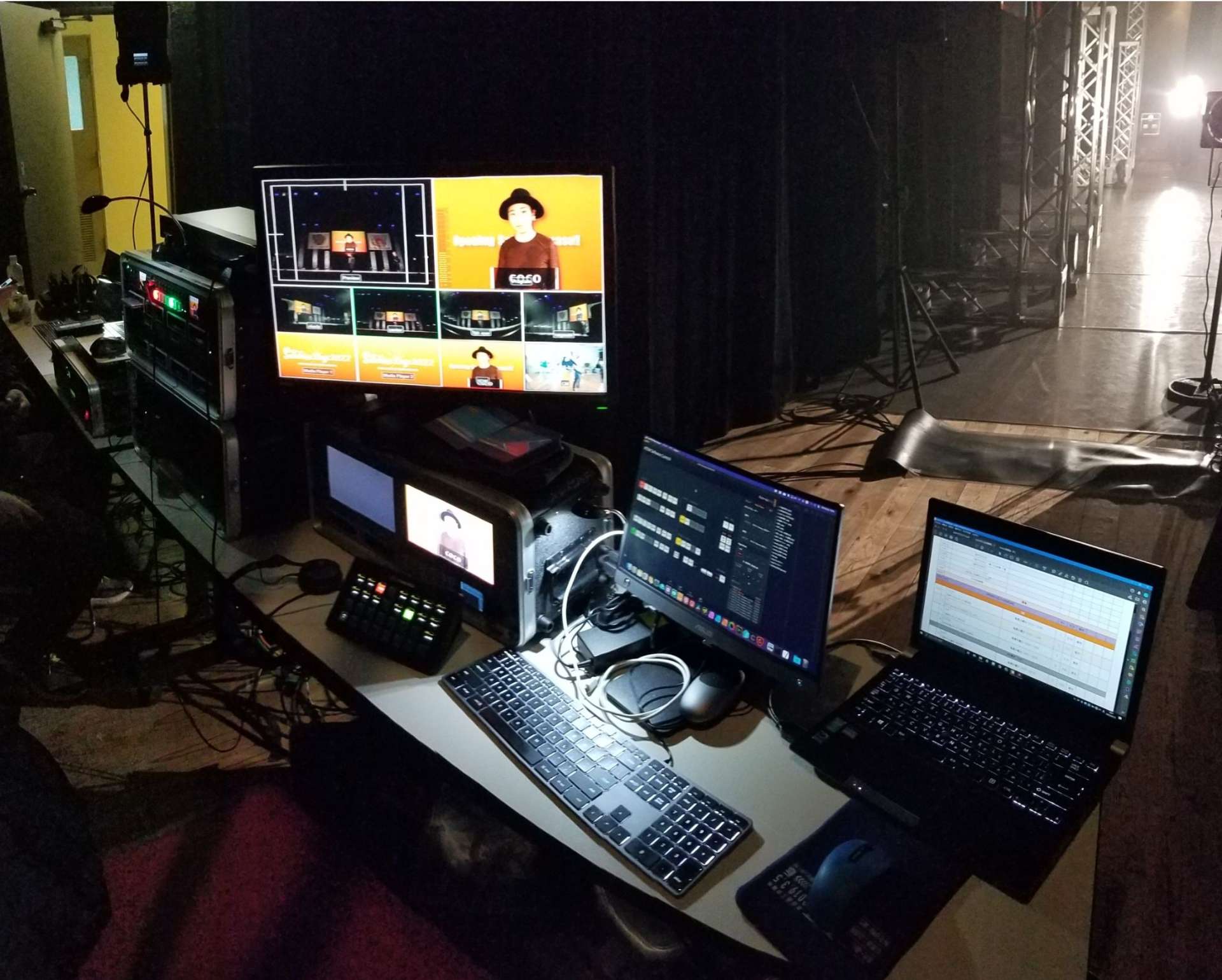 マルチカメラによる映像送出・収録を行っております。